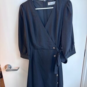 Edin in Love Brand Buttoned Wrap Dress